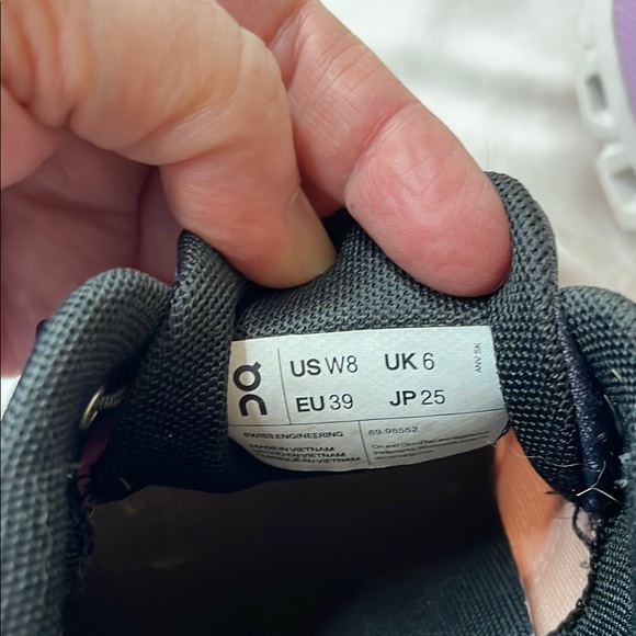 On Running Women's Purple and Tan Running Shoes. Worn once!!! - Picture 4 of 7